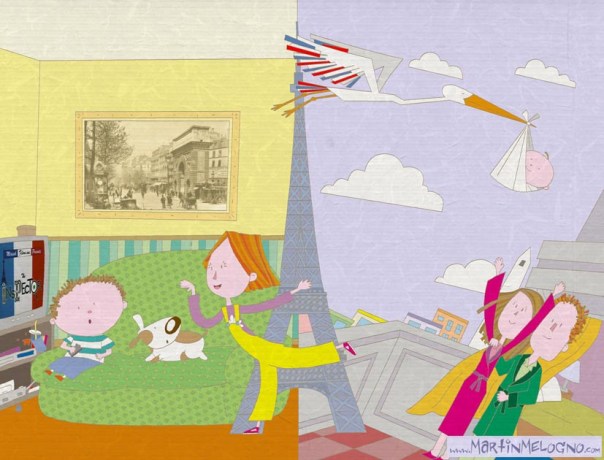 A mí me trajo una cigueña